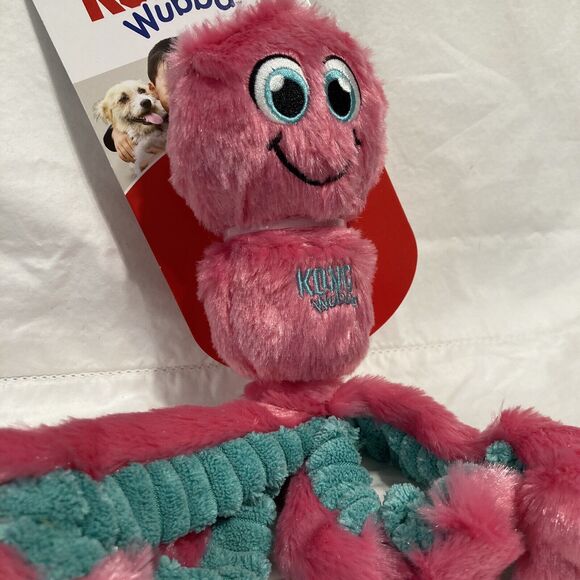KONG Wubba Dog Toy Plush Squeaky Octopus Interactive Tug Fetch Squeak Shake - Picture 2 of 16